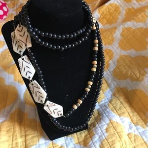 Vintage Noonday Collection long beaded necklace